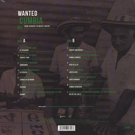 V.A. - Wanted Cumbia - From Diggers To Music Lovers