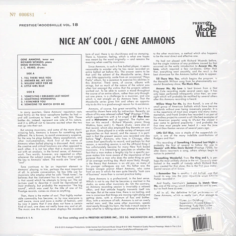 Gene Ammons - Nice An' Cool