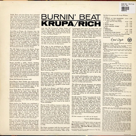 Buddy Rich / Gene Krupa - Burnin' Beat