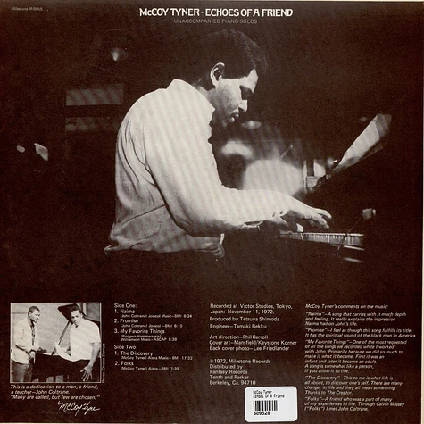 McCoy Tyner - Echoes Of A Friend