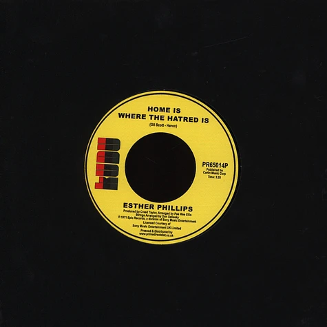 Esther Phillips - Home Is Where The Hatred Is / I've Never Found A Man
