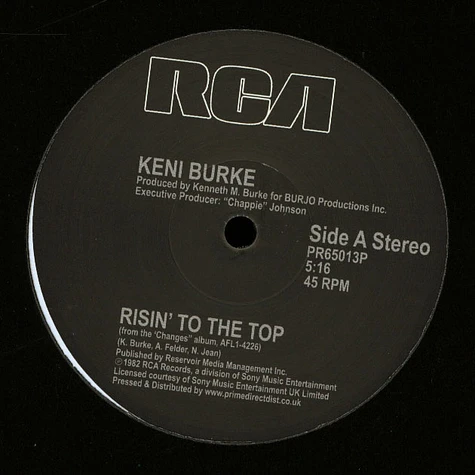 Keni Burke - Risin' To The Top / You're The Best (12 Inch Mix)