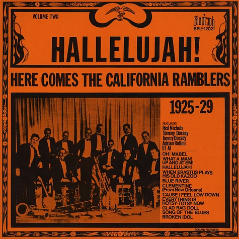 California Ramblers - Hallelujah! Here Comes The California Ramblers