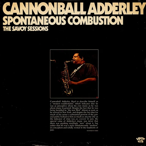 Cannonball Adderley - Spontaneous Combustion