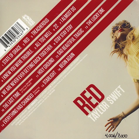 Taylor Swift - Red Crystal Clear Vinyl Edition