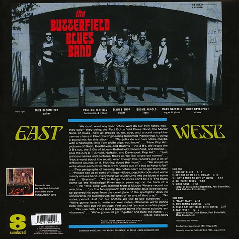 Paul Butterfield - East-West Blue Vinyl Edition