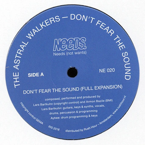 Aybee & Lars Bartkuhn Aka The Astral Walkers - Don't Fear The Sound