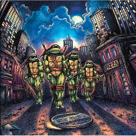 John Du Prez - OST Teenage Mutant Ninja Turtles Michelangelo Edition Orange & Green Vinyl