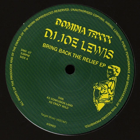 DJ Joe Lewis - Bring Back The Relief EP