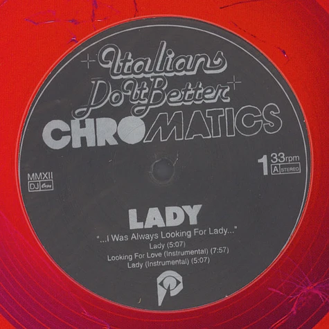 Chromatics - Lady Pink Champaign Vinyl Edition