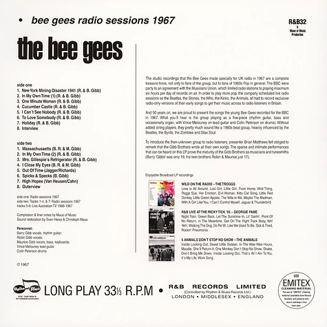 Bee Gees - Radio Sessions 1967