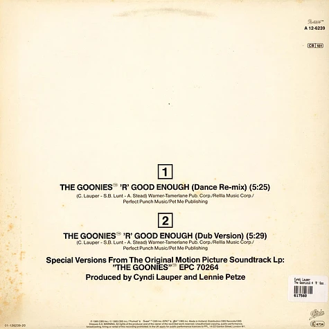 Cyndi Lauper - The Goonies™ 'R' Good Enough
