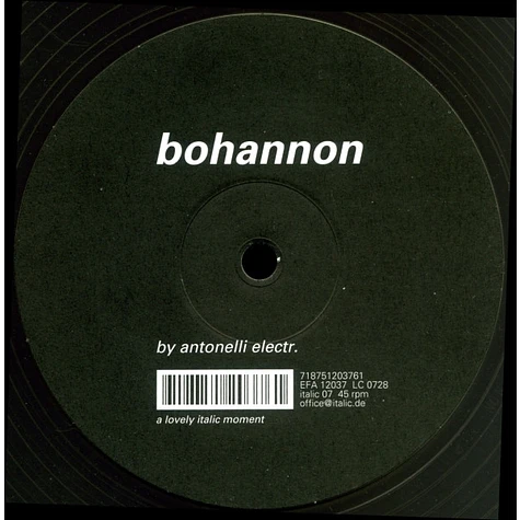 Antonelli Electr. - Bohannon