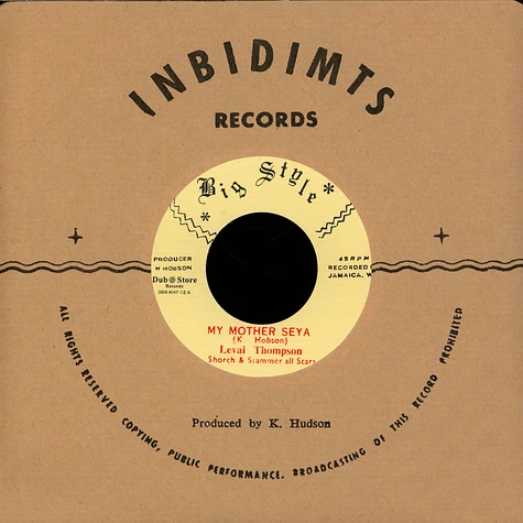 Linval Thompson, Scorch & Stammer All Stars / Soul Syndicate - My Mother Seya / Love I