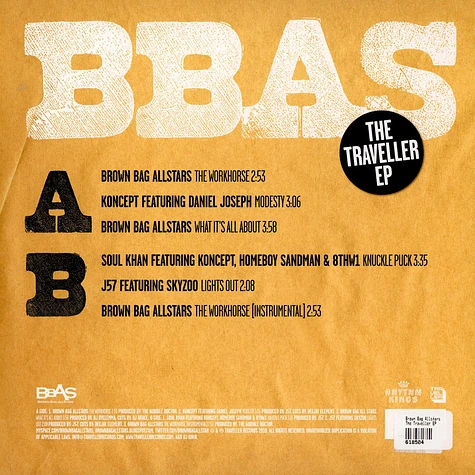 Brown Bag Allstars - The Traveller EP