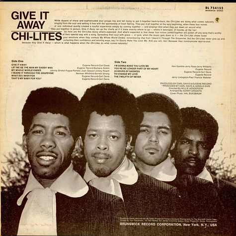 The Chi-Lites - Give It Away