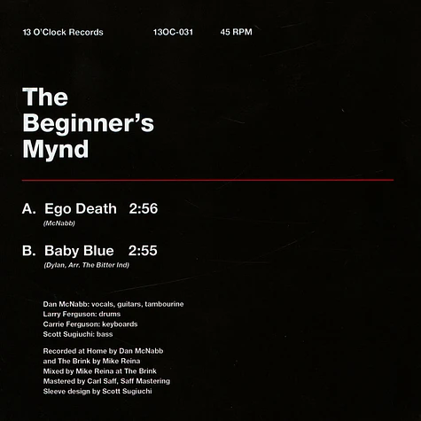 Beginner's Mynd - Ego Death / Baby Blue