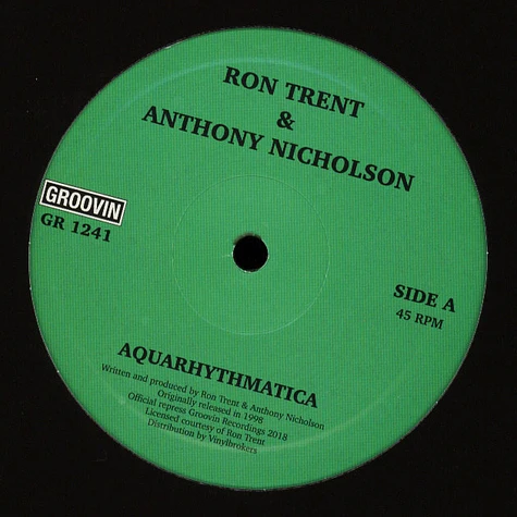 Ron Trent - Aquarhythmatica / City Beat