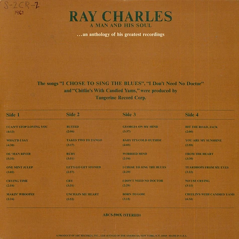 Ray Charles - A Man And His Soul