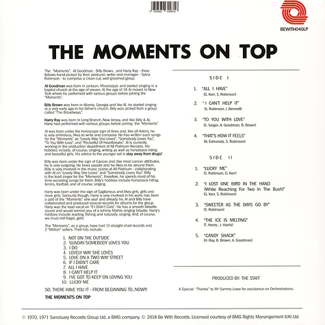 The Moments - On Top