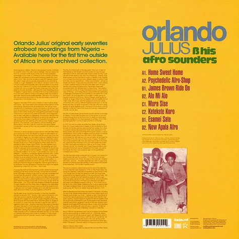 Orlando Julius & His Afro Sounders - Orlando's Afro Ideas 1969-72