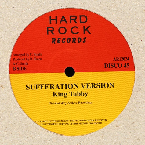 Junior Reid - Sufferation / Version