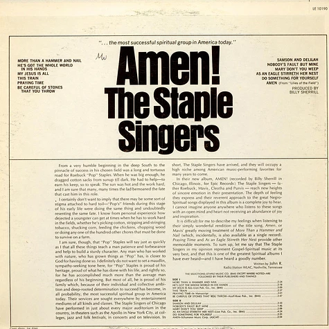 The Staple Singers - Amen!