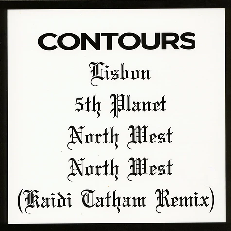 Contours & Kadi Tatham - North West EP