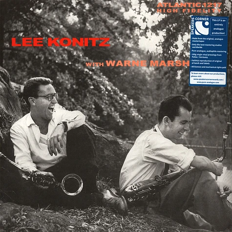 Lee Konitz With Warne Marsh - Lee Konitz With Warne Marsh