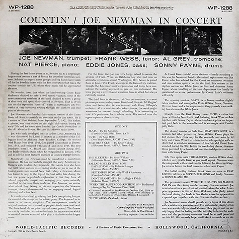 Joe Newman - Joe Newman In Concert: Countin'