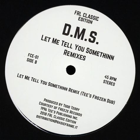D.M.S. (Todd Terry) - Let Me Tell You Somethinn