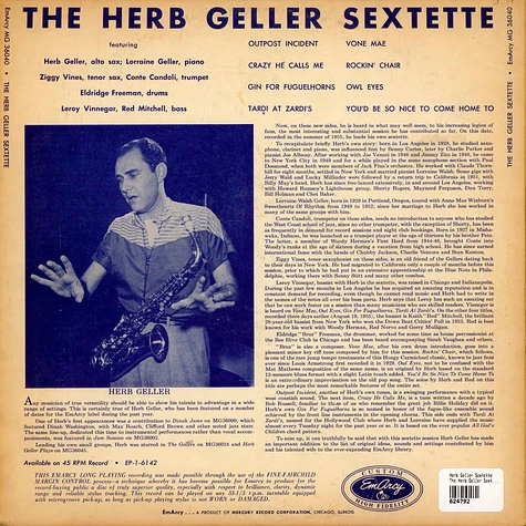 Herb Geller Sextette - The Herb Geller Sextette