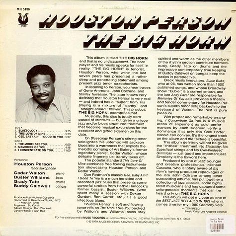Houston Person - The Big Horn