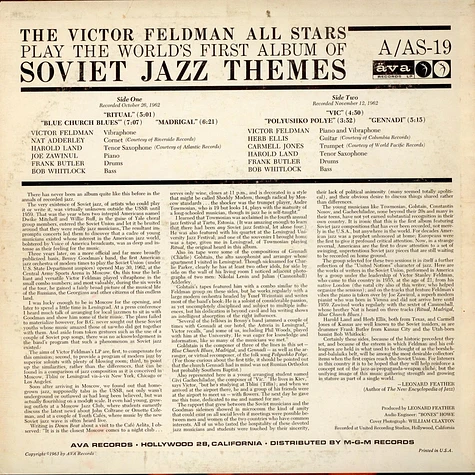 The Victor Feldman All-Stars - Soviet Jazz Themes