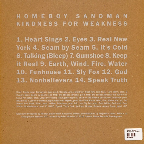 Homeboy Sandman - Kindness For Weakness