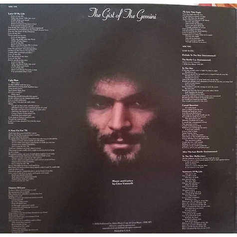 Gino Vannelli - The Gist Of The Gemini