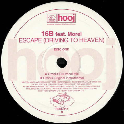 16B Feat. Richard Morel - Escape (Driving To Heaven)