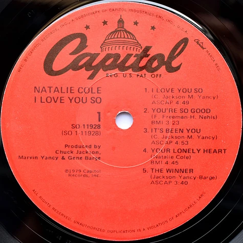 Natalie Cole - I Love You So