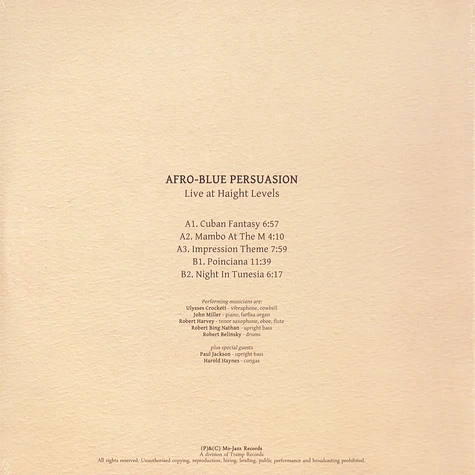 Afro Blue Persuasion - Live At Haight Levels Volume 2