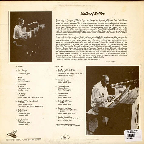 Jimmy Walker And Erwin Helfer - Blues And Boogie-Woogie Piano: Duets And Solo