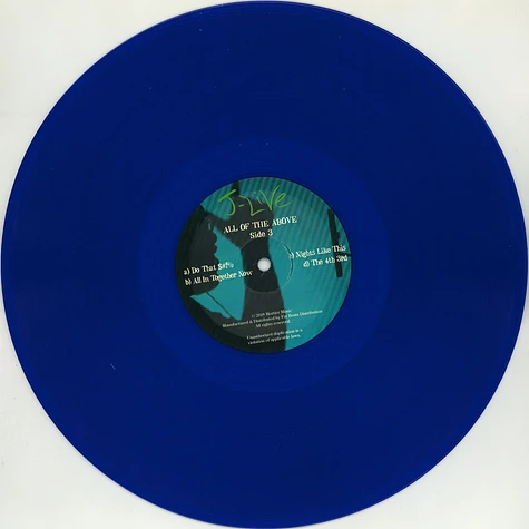 J-Live - All Of The Above Blue Vinyl Edition