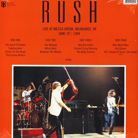 Rush - Live In Landover Maryland 1984
