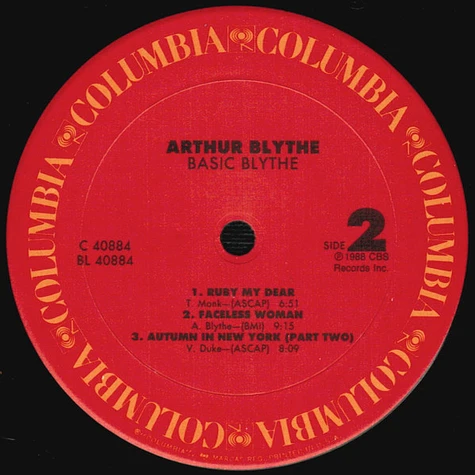 Arthur Blythe - Basic Blythe