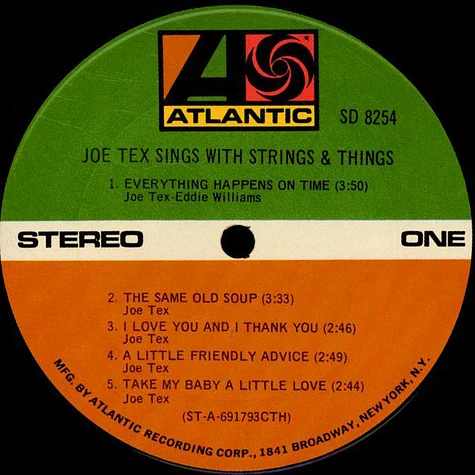 Joe Tex - Joe Tex Sings With Strings & Things
