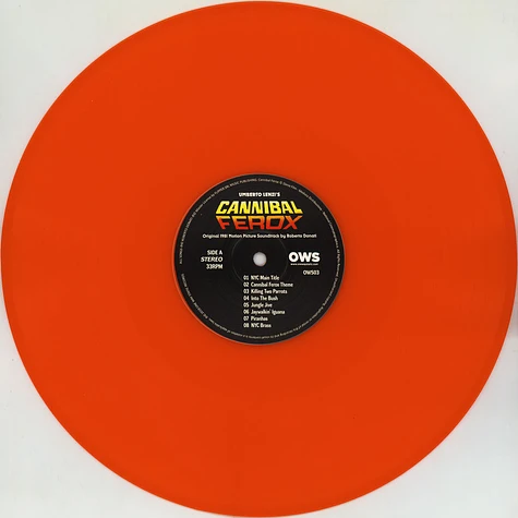 Roberto Donati - OST Cannibal Ferox Orange Vinyl Edition (Die Rache der Kannibalen)