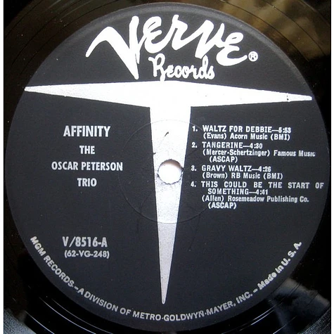 The Oscar Peterson Trio - Affinity