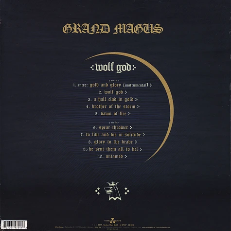 Grand Magus - Wolf God Black Vinyl Edition