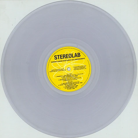 Stereolab - Transient Random Noise Clear Vinyl Edition