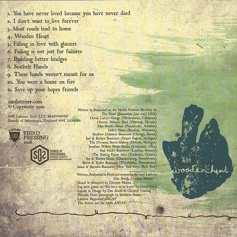 Listener - Wooden Heart Black Vinyl Edition