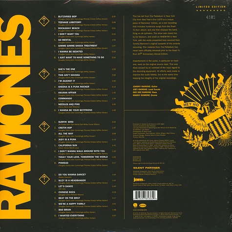 Ramones - Live At The Palladium, New York, Ny (12/31/79) Record Store Day 2019 Edition
